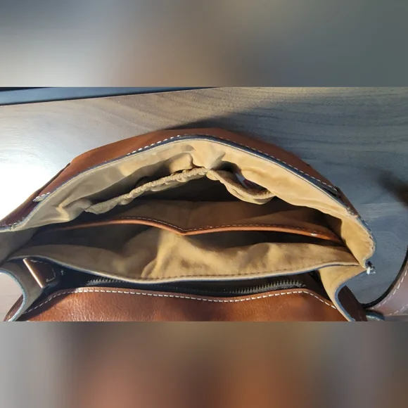 Patricia Nash London Saddle Crossbody Bag In Heritage Tan - Picture 5 of 8